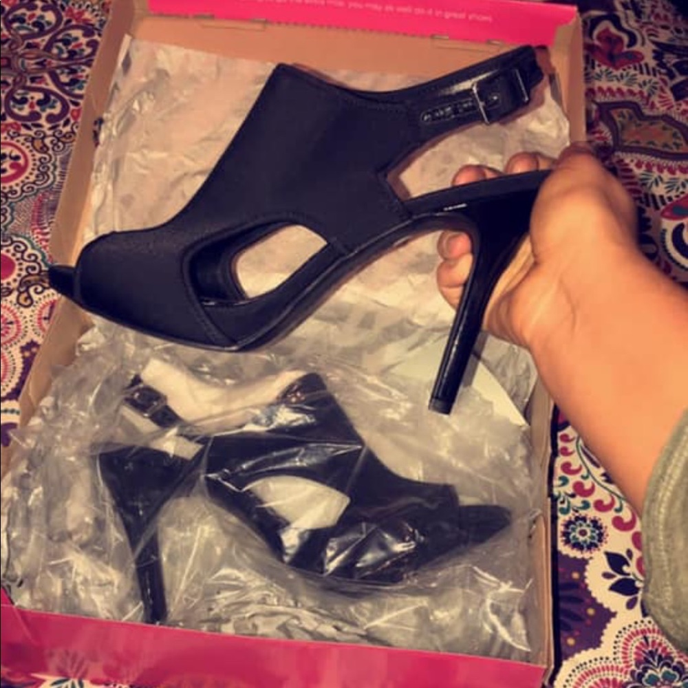 Black high heels